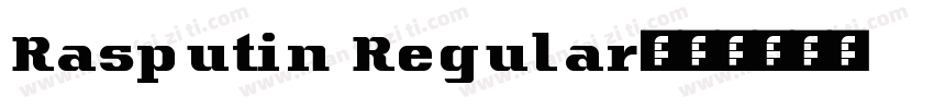 Rasputin Regular字体转换